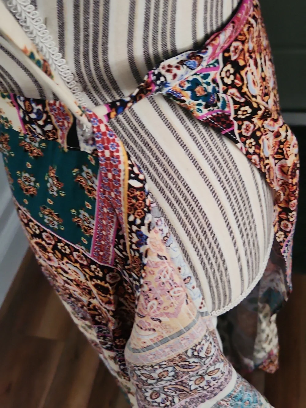Living Doll Boho Print Maxi Skirt